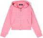 Versace Kids Badstof hoodie met print Roze - Thumbnail 1