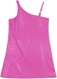 Versace Kids Asymmetrische jurk Roze