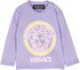 Versace Kids Sweater met logoprint Paars - Thumbnail 1