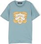Versace Kids Katoenen T-shirt Blauw - Thumbnail 1