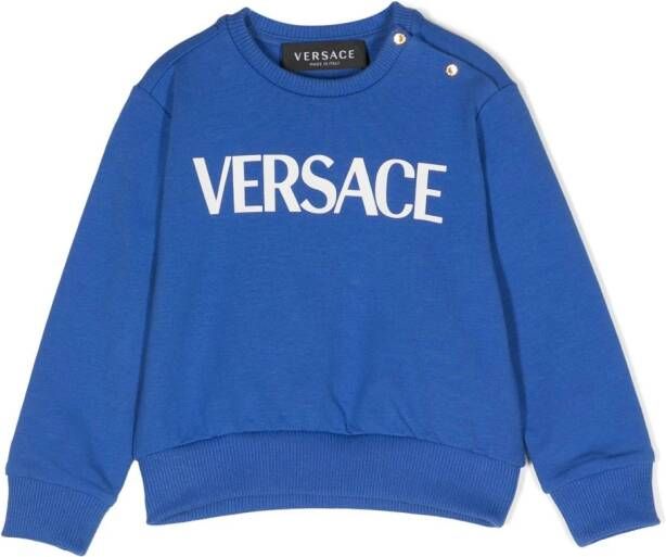 Versace Kids Medusa sweater Blauw