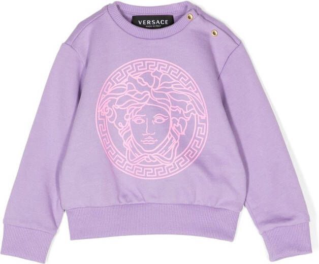 Versace Kids Medusa sweater Paars