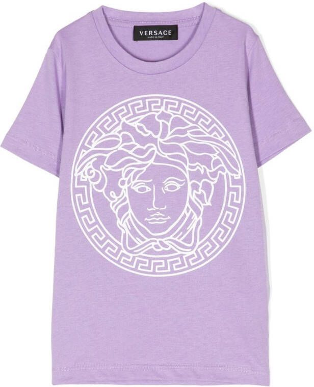Versace Kids Medusa T-shirt Paars