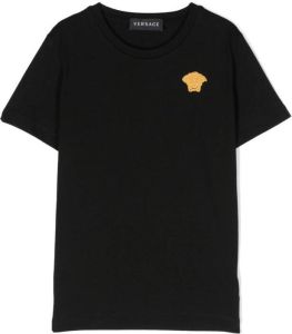Versace Kids Katoenen T-shirt Zwart