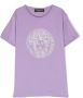 Versace Kids T-shirt met Medusa-patroon Paars - Thumbnail 1