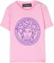 Versace Kids Katoenen T-shirt met Medusa-print Roze - Thumbnail 1