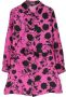 Versace Kids Midi-jurk met bloe print Roze - Thumbnail 1