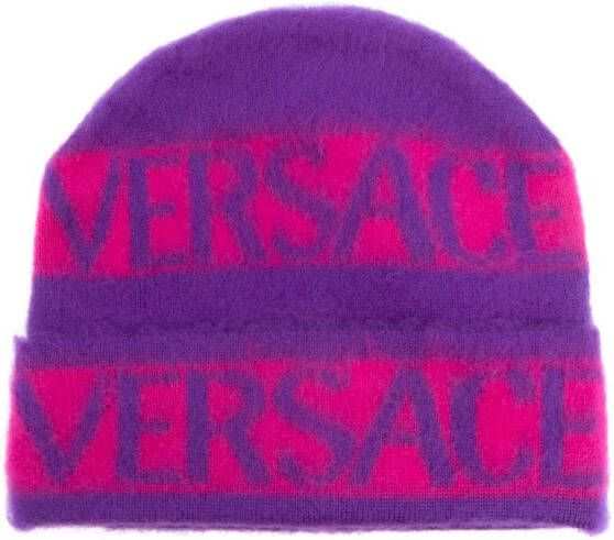Versace Kids Muts met logoprint Roze