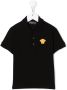 Versace Kids Poloshirt met borduurwerk Zwart - Thumbnail 1
