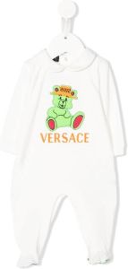 Versace Kids Pyjama met borduurwerk Wit