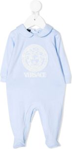 Versace Kids Pyjama met Medusa print Blauw
