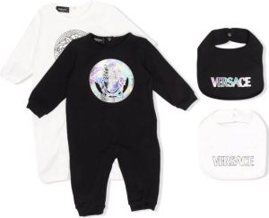 Versace Kids Pyjama met Medusa print Zwart