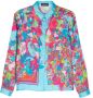 Versace Kids Shirt met grafische print Blauw - Thumbnail 1