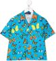 Versace Kids Shirt met vlinderprint Blauw - Thumbnail 1