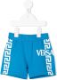 Versace Kids Shorts met logoprint Blauw - Thumbnail 1