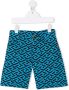 Versace Kids Shorts met print Blauw - Thumbnail 1