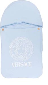 Versace Kids Slaapzak met strikprint Blauw