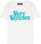 Versace Kids T-shirt met tekst Wit - Thumbnail 1