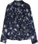 Versace Kids Versace Solar System zijden shirt Blauw - Thumbnail 1