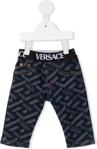 Versace Kids Straight jeans Blauw
