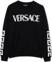 Versace Kids Katoenen sweater met logoprint Zwart - Thumbnail 1