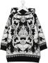 Versace Kids Sweaterjurk met barokprint Zwart - Thumbnail 1