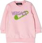 Versace Kids Sweaterjurk met logoprint Roze - Thumbnail 1