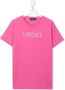Versace Kids T-shirt met logo Roze - Thumbnail 1