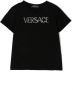 Versace Kids T-shirt met logo Zwart - Thumbnail 1