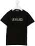 Versace Kids T-shirt met logo Zwart - Thumbnail 1