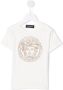 Versace Kids T-shirt verfraaid met kristallen Wit - Thumbnail 1
