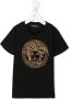 Versace Kids T-shirt met Medusa print Zwart - Thumbnail 1