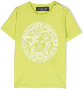 Versace Kids T-shirt met ronde hals Groen