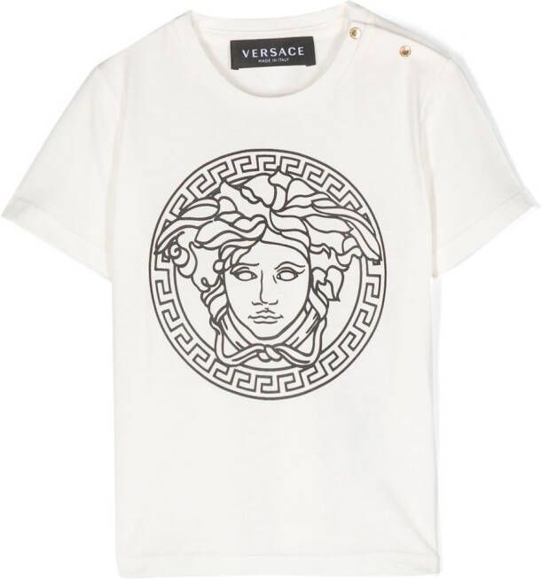 Versace Kids T-shirt met ronde hals Wit