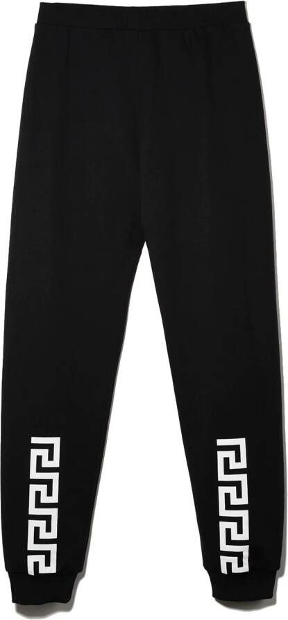 Versace Kids Trainingsbroek met Greca design Zwart