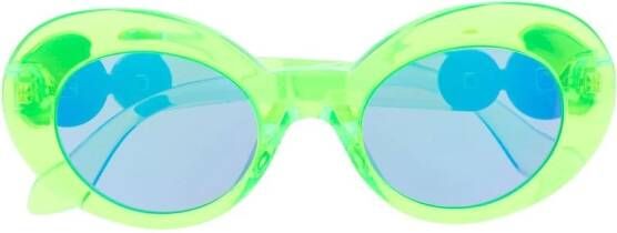 Versace Kids Zonnebril met ovaal montuur Groen