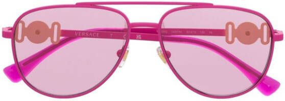 Versace Kids Zonnebril met rond montuur Roze