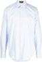Versace Overhemd met logo jacquard Blauw - Thumbnail 1