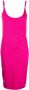 Versace Gebreide midi-jurk Roze - Thumbnail 1