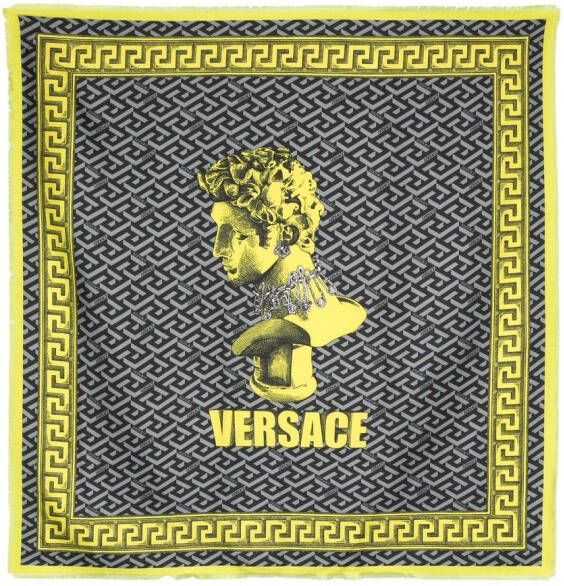 Versace Zijden sjaal Grijs