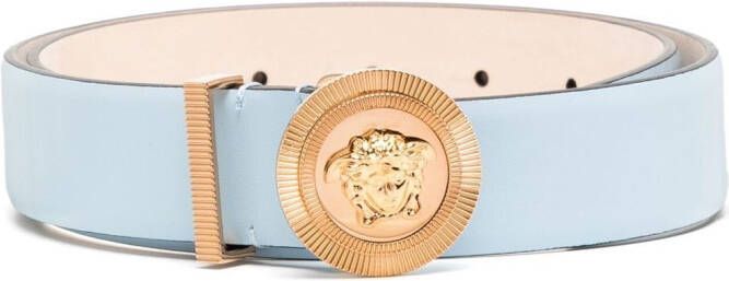 Versace Medusa Leren riem Blauw