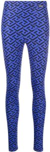 Versace Legging met print Blauw