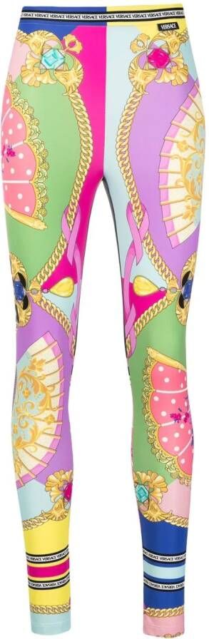 Versace Legging met print Roze