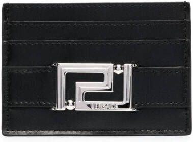 Versace Leren pasjeshouder Zwart