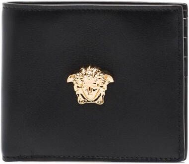 Versace La Medusa Leather Bifold Wallet Zwart Heren