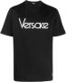 Versace T-shirt met geborduurd logo Zwart - Thumbnail 1