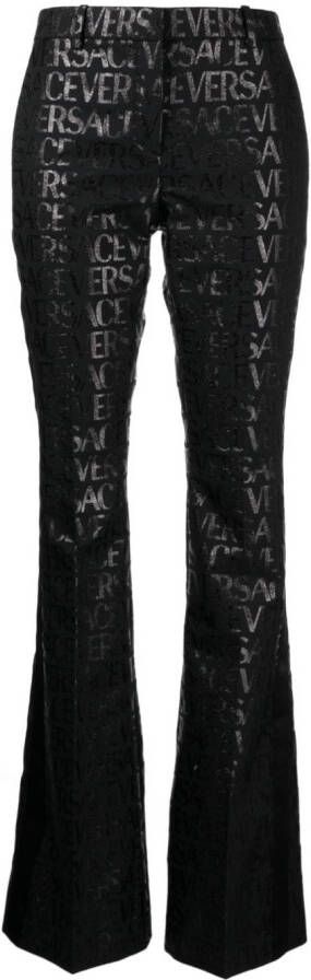 Versace Flared broek Zwart
