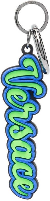 Versace Sleutelhanger met logo Groen