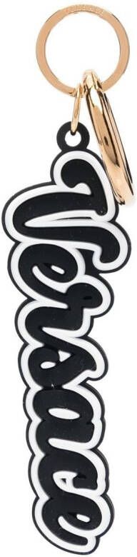 Versace Sleutelhanger met logo Zwart