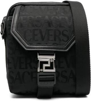 Versace Messengertas met logoprint Zwart